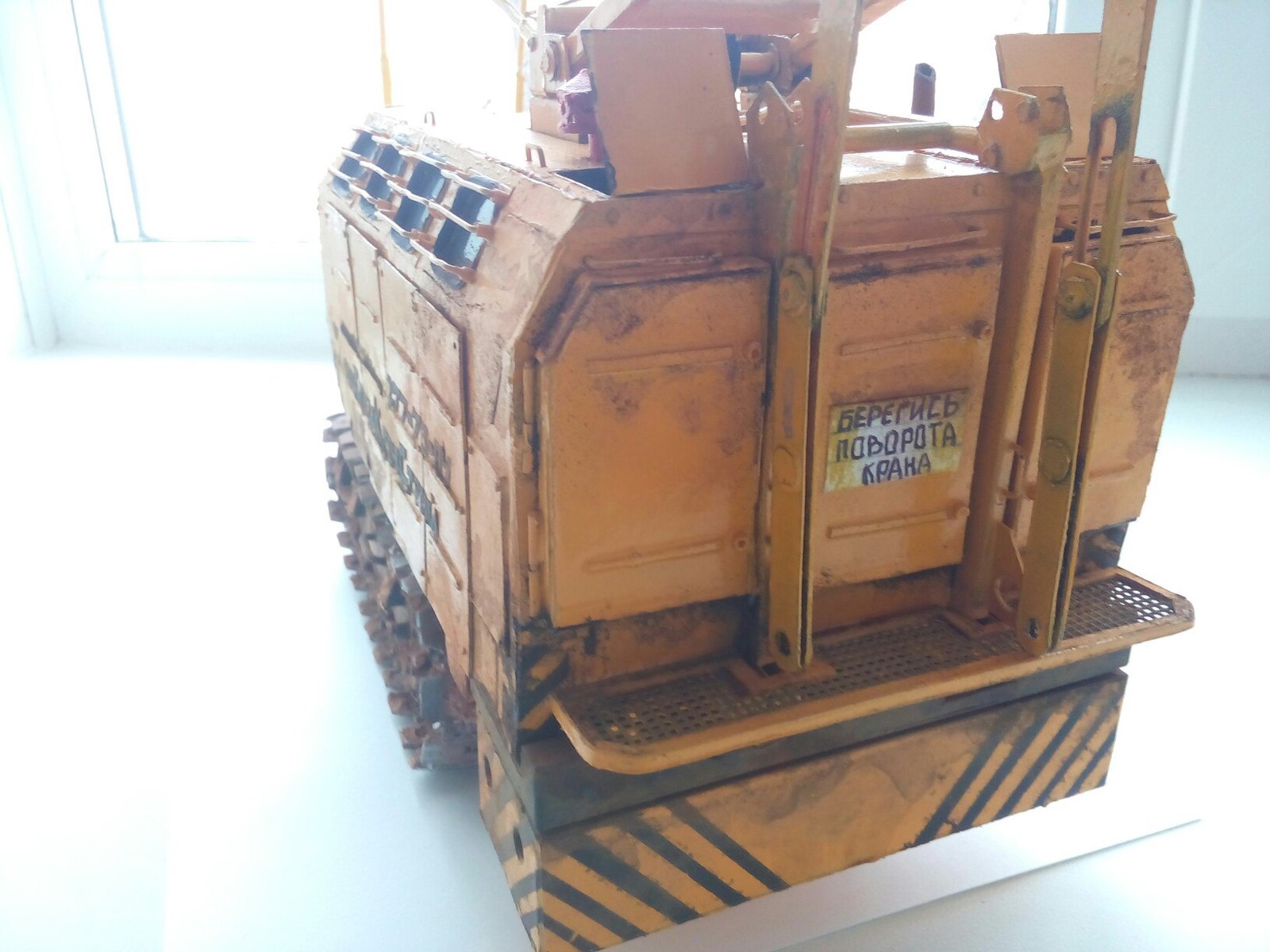 Crane model RDK-250, made of cardboard - Stand modeling, Modeling, Tap, Longpost, , The photo, 