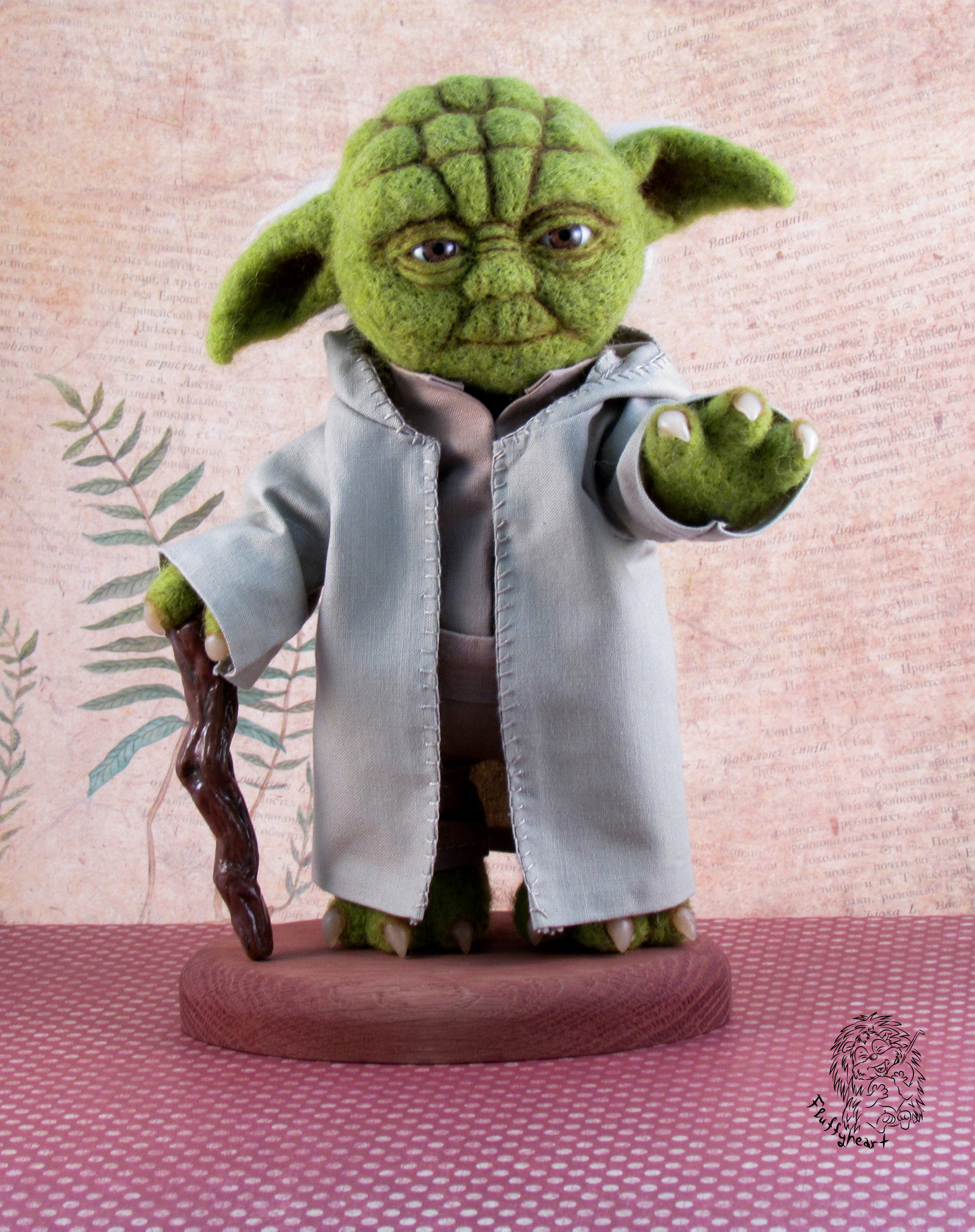 Don't forget to stock up on patience, succumbing to the power of needlework... - My, Yoda, Star Wars, , Longpost, Needlework without process, Interior toy, Wallow