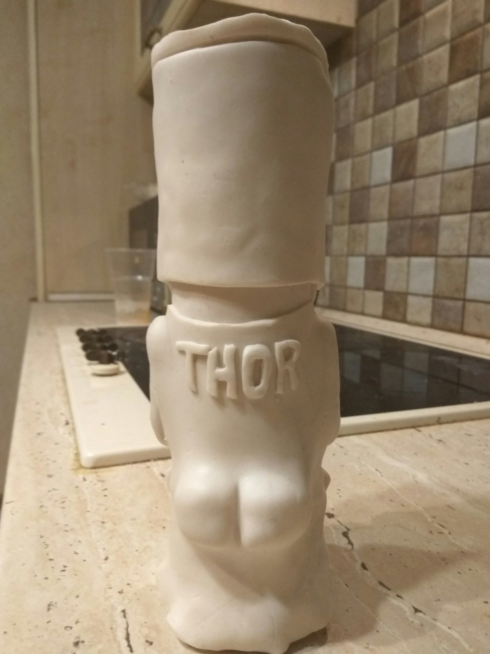 Thor cocktail glass - My, Polymer clay, Cup, Needlework, Needlework with process, Thor 3: Ragnarok, Longpost