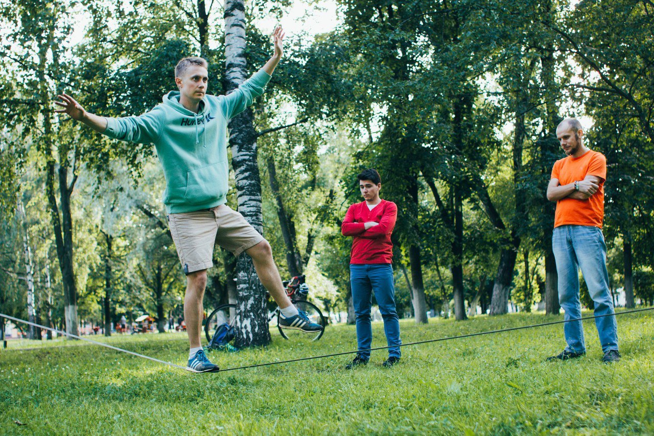 Slackline или Стропохождение - Моё, Slackline highline слэклайн, Balance, Экстремальный спорт, Длиннопост