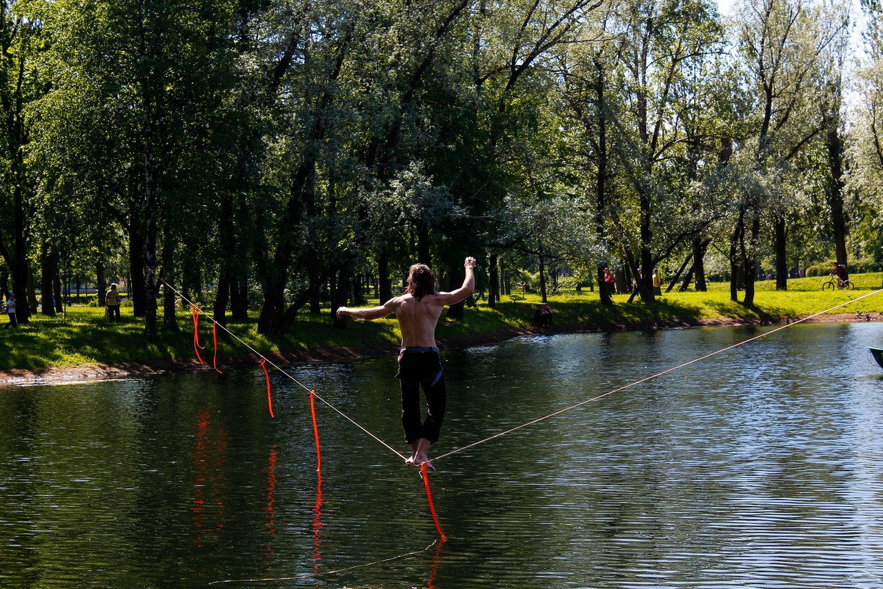 Slackline или Стропохождение - Моё, Slackline highline слэклайн, Balance, Экстремальный спорт, Длиннопост