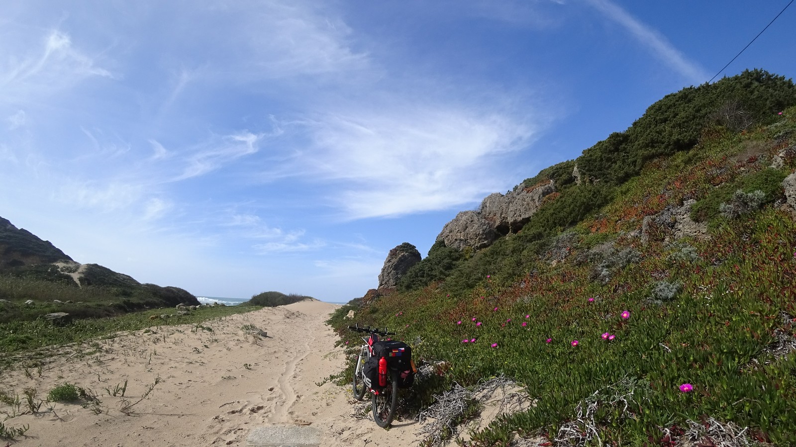 Somewhere by bike. - My, Portugal, Travels, Bike trip, Hike, Tent, Longpost