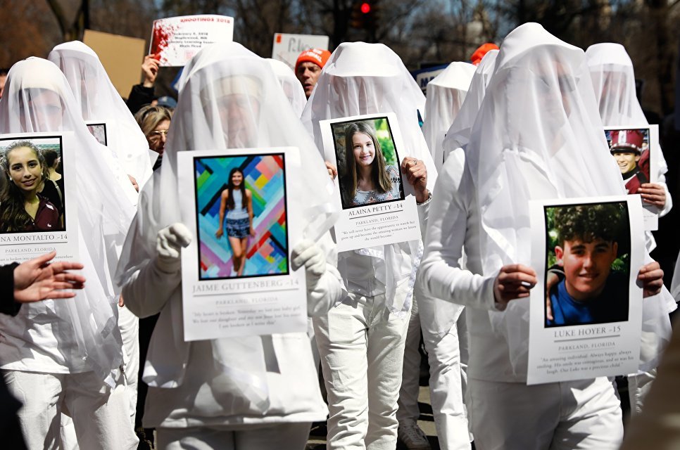 In New York, about 150 thousand people took to the march against weapons - USA, New York, The americans, Protest, Weapon, Peace, Риа Новости, Society, Longpost