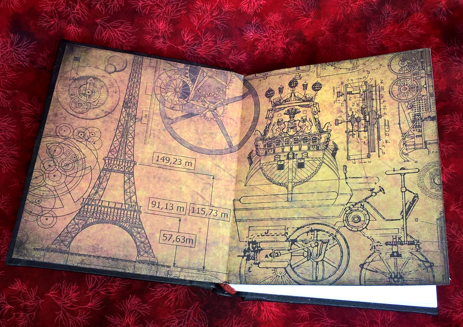 Just a notepad - My, Steampunk, Needlework without process, Notebook, Longpost