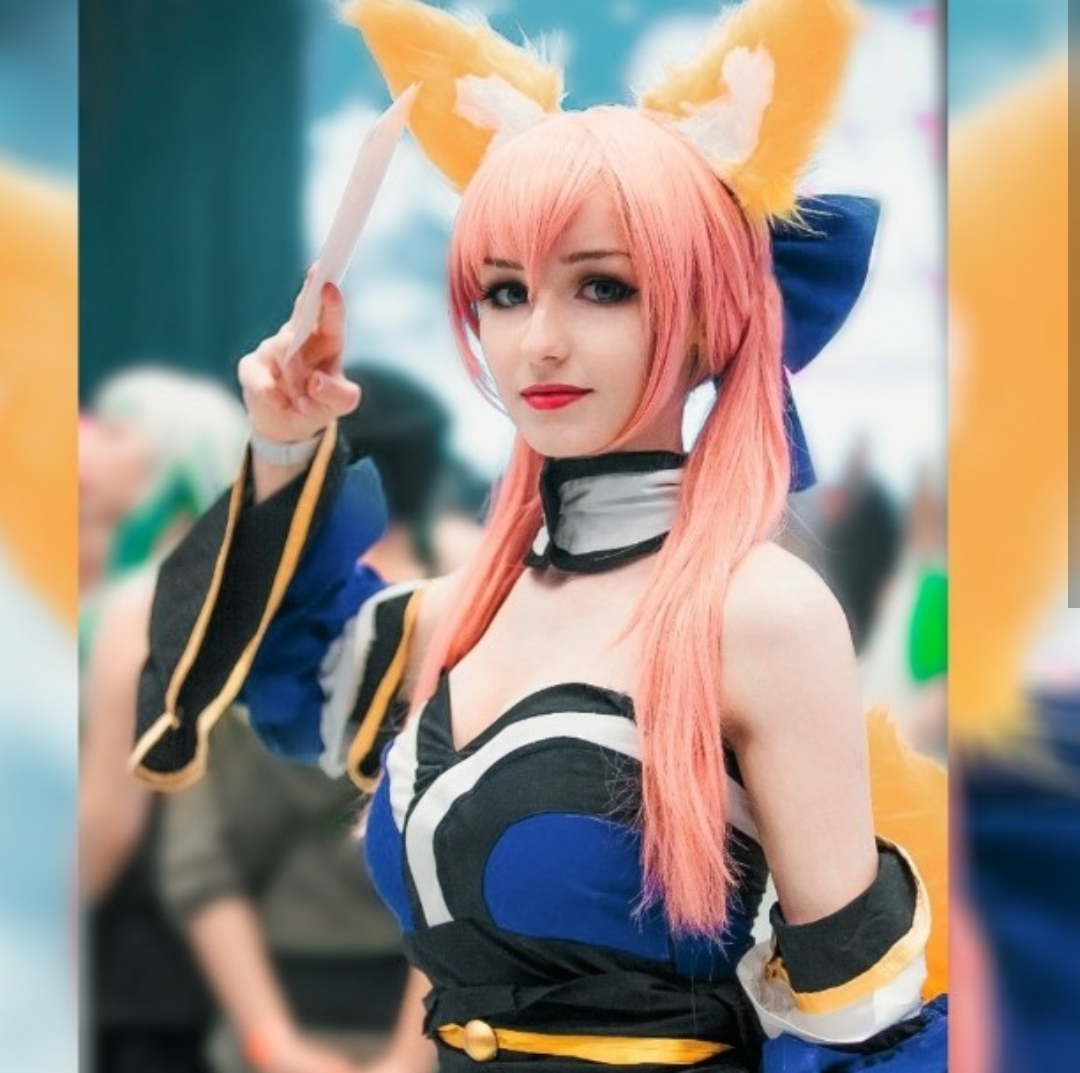 Girls and ears) - Girls, Cosplay, Tamamo no mae, Longpost