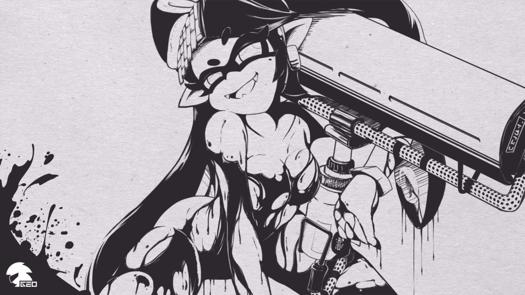 Old drawings Geo.exe - NSFW, Splatoon, Games, Art, , Squid Sisters, Inklings