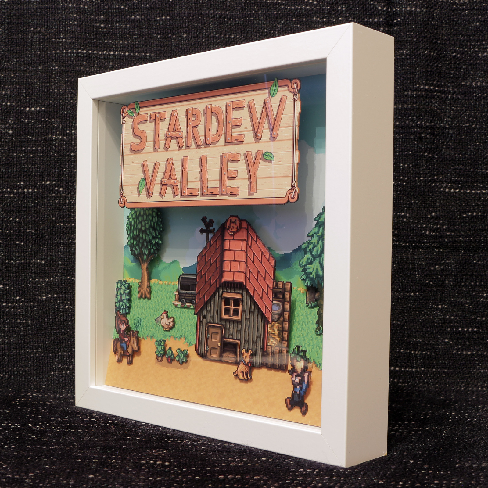 Diorama based on the game Stardew Valley - My, Diorama, Games, My, Stardew Valley, With your own hands, Longpost