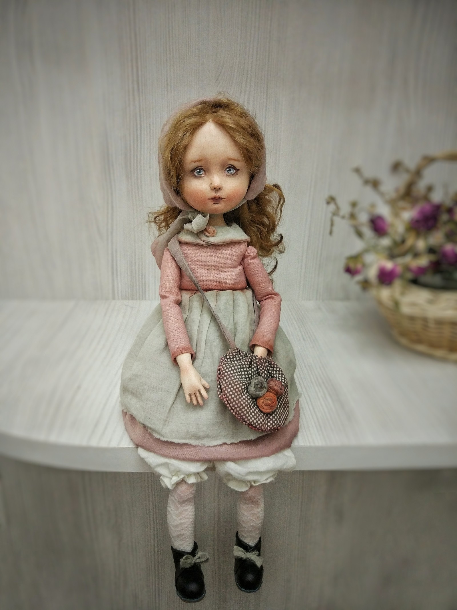 Author's movable doll. - Copyright, With your own hands, Handmade dolls, Interior doll, Longpost