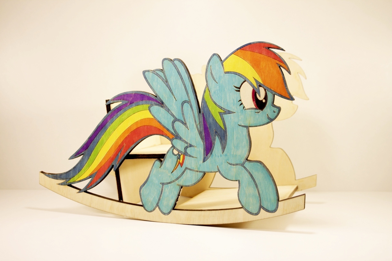 Plywood pony. - My, My little pony, Crafts, Laser engraver, Longpost