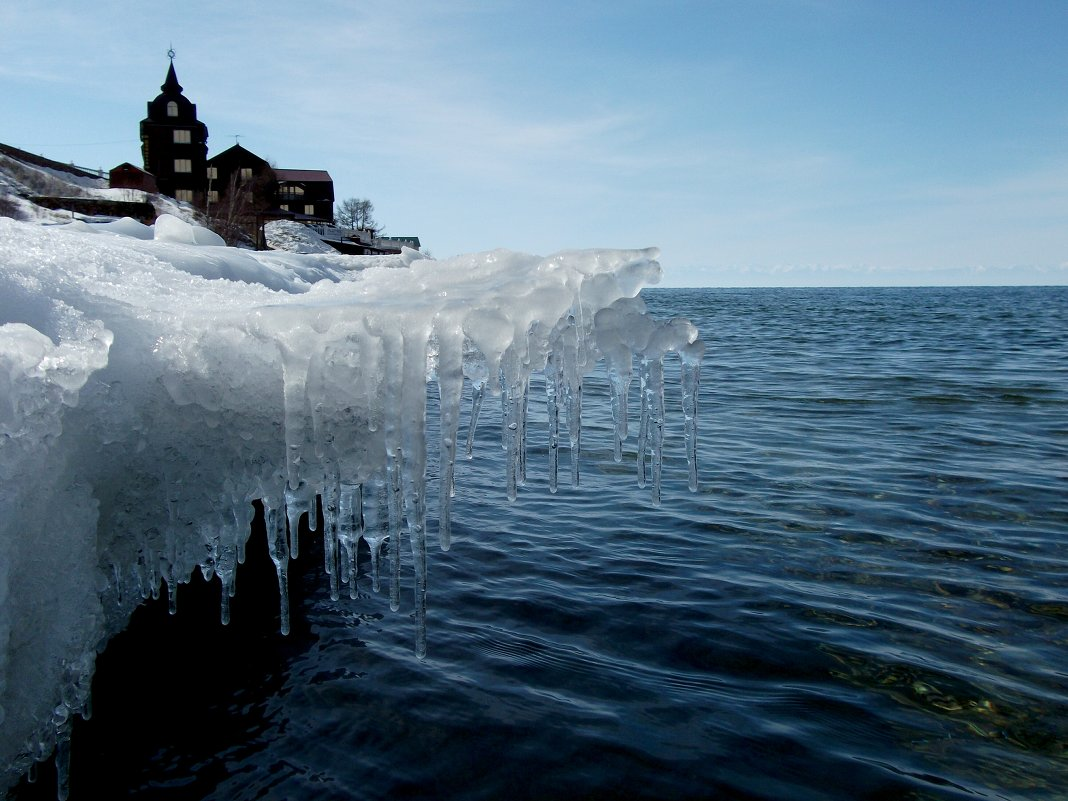 How ice melts on Lake Baikal - Russia, Baikal, , 