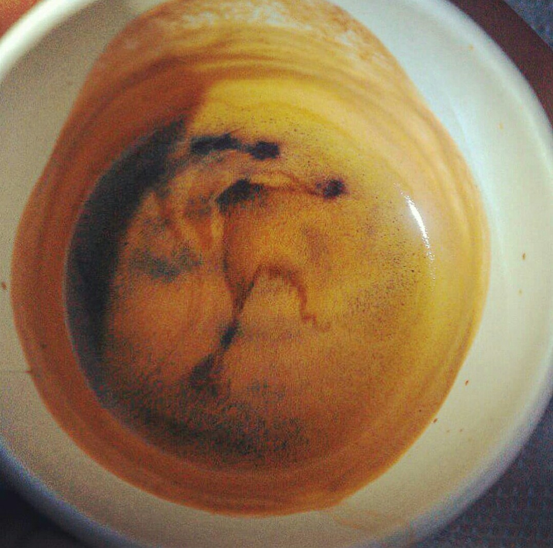 Some coffee. - My, Coffee, Nuclear, Aikido, Pareidolia