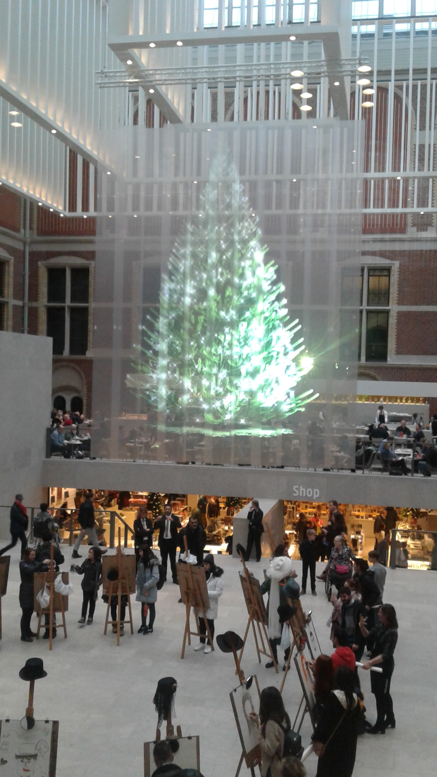 7 Meter Hologram Christmas tree-Rijksmuseum Amsterdam 