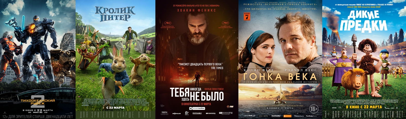 Russian box office receipts and distribution of screenings over the past weekend (March 22 - 25) - Movies, Pacific Rim, Peter Rabbit, , Race of the century, Box office fees, Film distribution