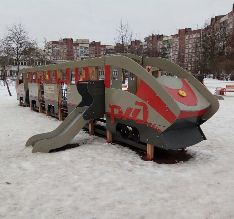 Platform of the future driver - Railway, Playground, Russian Railways