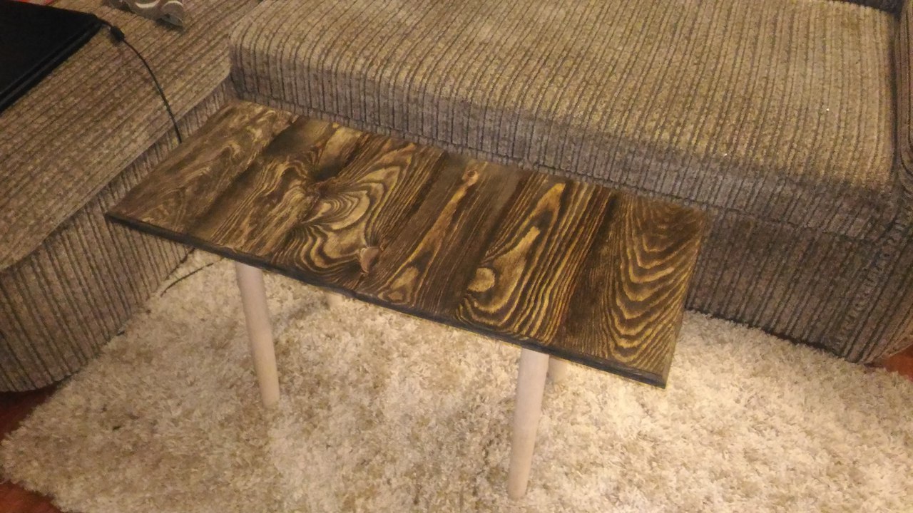 How I Handcrafted a Coffee Table - My, , Tree, Carpenter, Crooked hands, Coffee table, Longpost