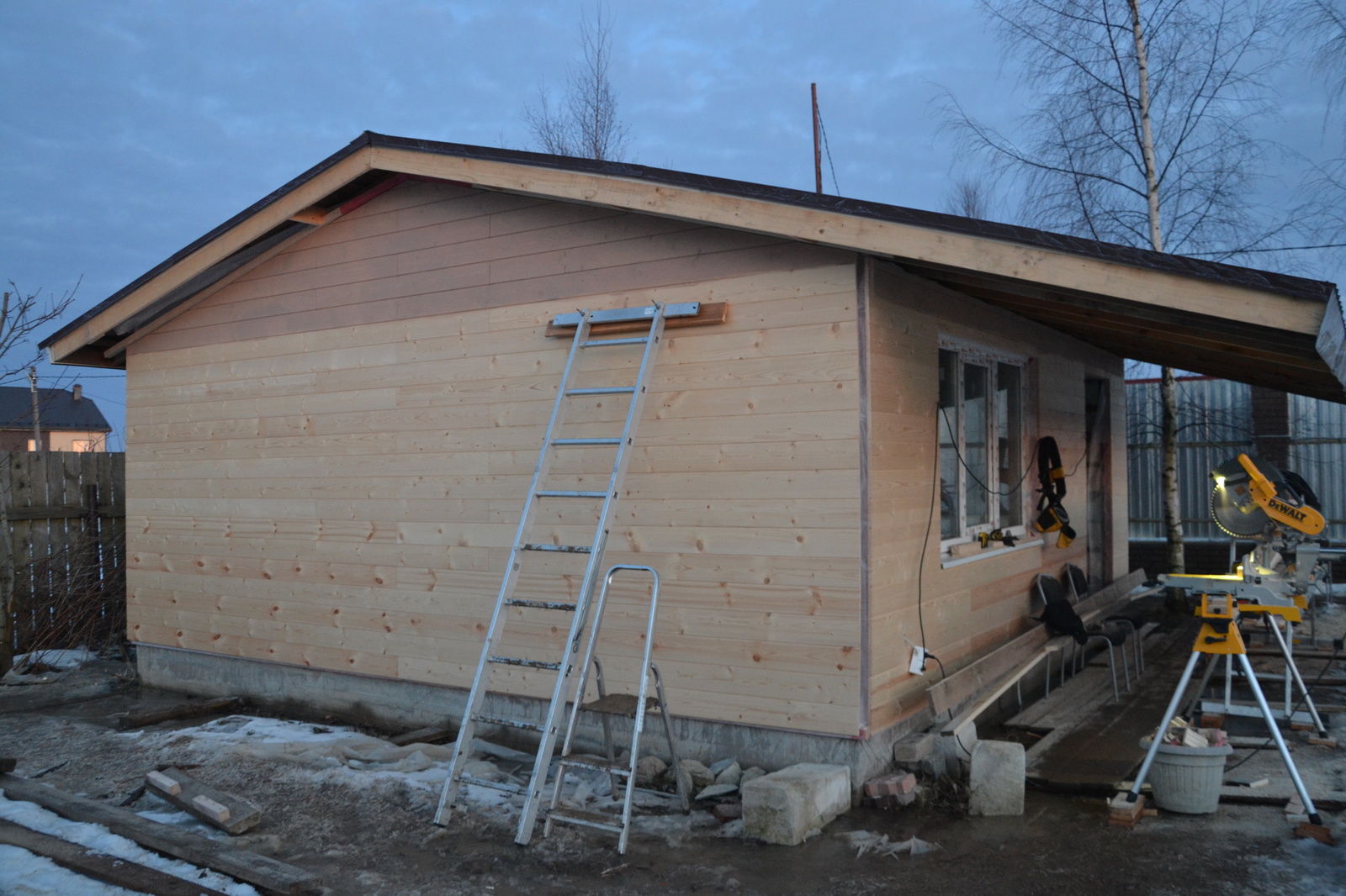 The birds began to sing songs ... - My, Facing, House cladding, Imitation, Siding, Wall cladding, Building, Finishing, Longpost