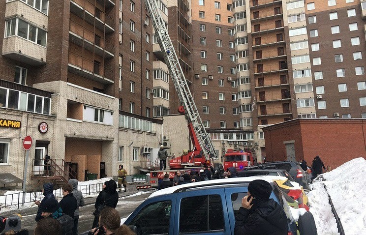 Petersburg. The skyscraper was on fire. 68 people were evacuated. - Saint Petersburg, House, Longpost