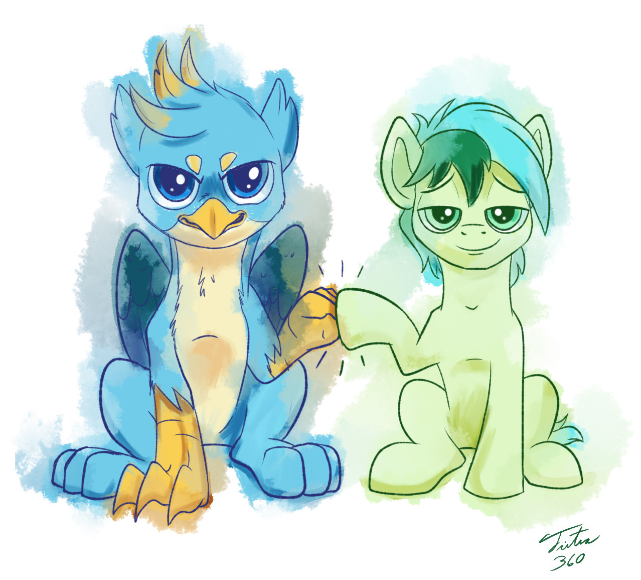 Bro by tsitra360 - My little pony, Sandbar, Gallus, Tsitra360