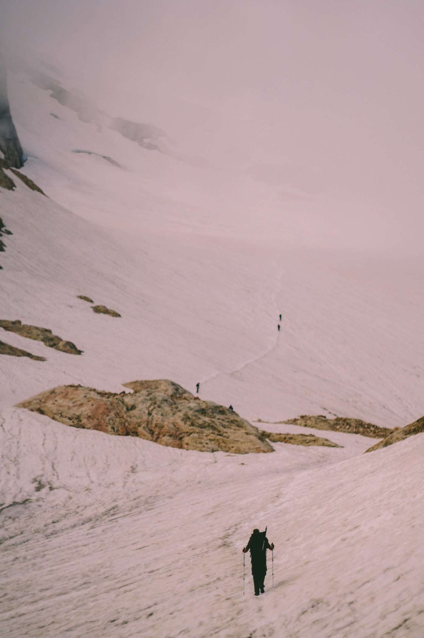 Glacier on Fisht - My, Mountaineering, Fisht, The mountains, Climbing, Hike, Tourism, Glacier, The photo