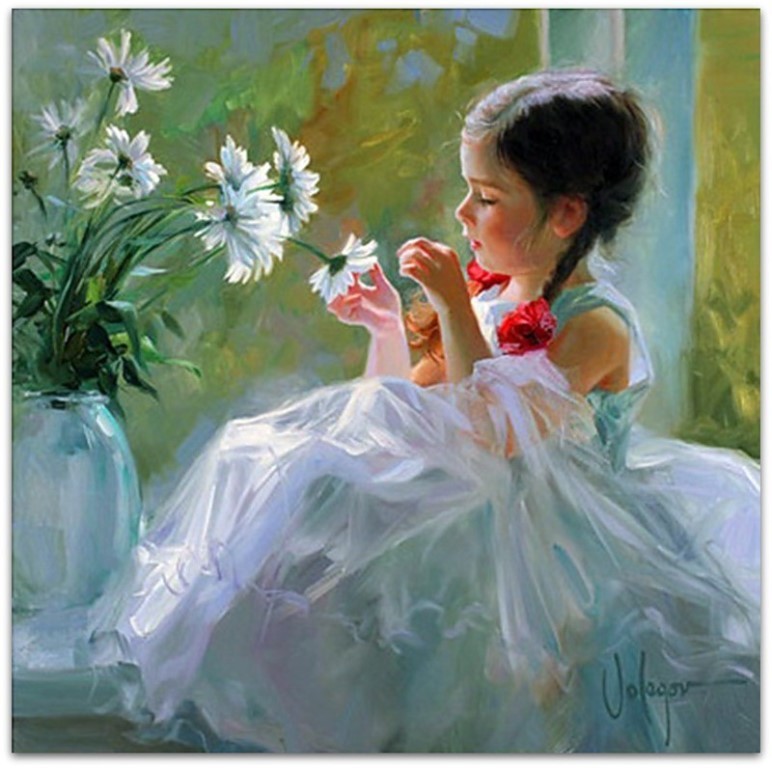 Artist Vladimir Volegov Happy childhood. - Oil painting, Artist, Vladimir Volegov, Video, Longpost, Youtube, Children