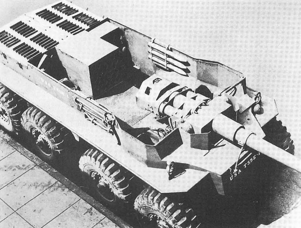 Wheeled self-propelled guns T55/T55E1 - , , Sau, Self-propelled gun, The Second World War, , Longpost, Video