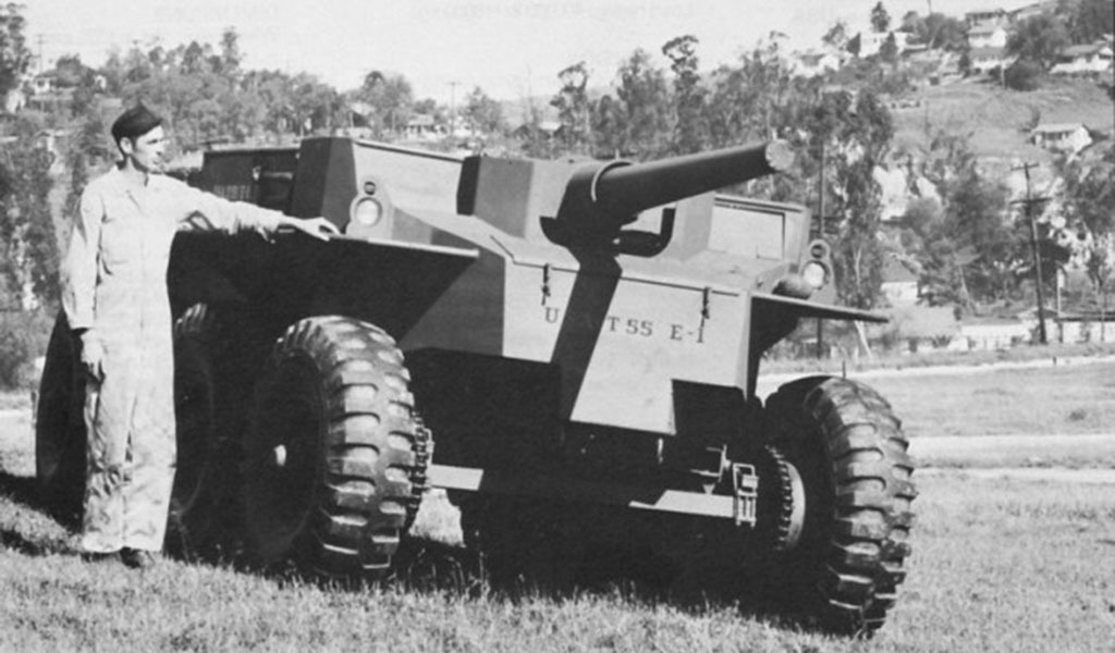 Wheeled self-propelled guns T55/T55E1 - , , Sau, Self-propelled gun, The Second World War, , Longpost, Video