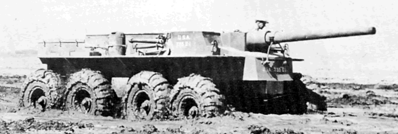 Wheeled self-propelled guns T55/T55E1 - , , Sau, Self-propelled gun, The Second World War, , Longpost, Video