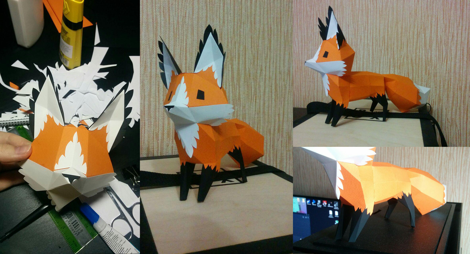 Long post about creating low-poly scans. Chanterelle - My, Papercraft, Fox, My, Methakura, Longpost