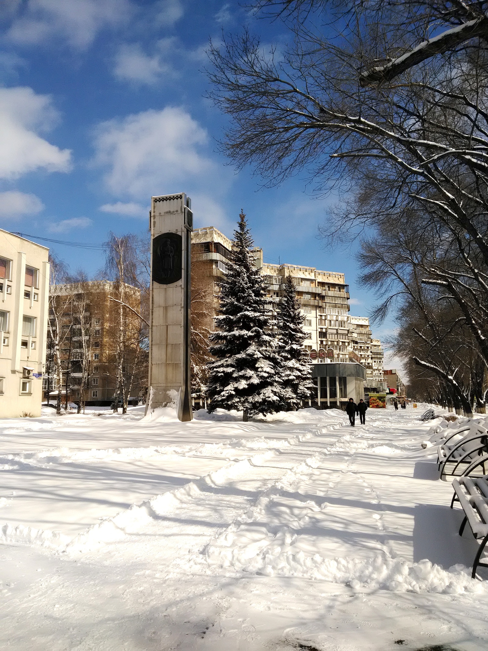 The weather was the best joke on April 1st. - My, Spring, freezing, Snow, Novokuznetsk, Weather