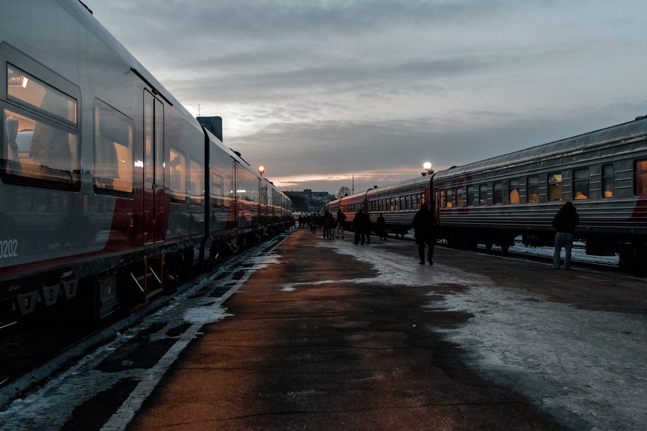 Spring Swallow. - Martin, Russian Railways