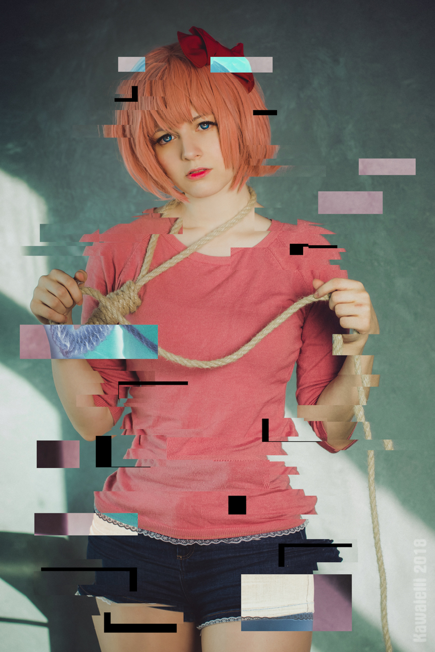 И тут Сайори приуныла... - Doki Doki Literature Club, Sayori, Аниме, Не аниме, Косплей, Kawaielli, Длиннопост