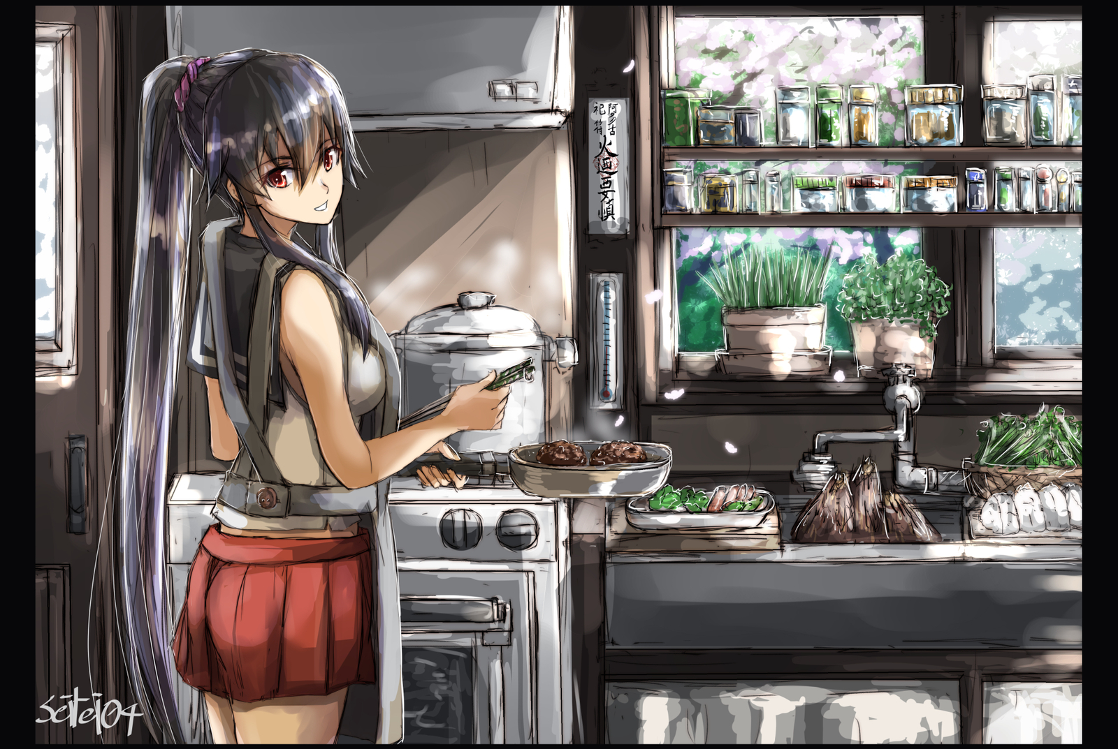 Yahagi (by seitei) - Anime Art, Kantai Collection, Yahagi, Pixiv, Seitei