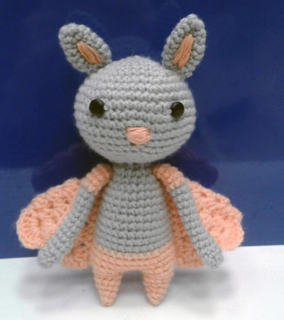 Berta the flying cat - My, Amigurumi, Needlework, Bat, Needlework without process, Crochet, Hobby, Longpost