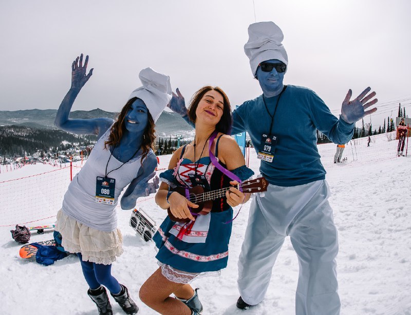 The carnival of the Grelka Fest festival was held in the Siberian resort of Sheregesh - Sheregesh, Resort, Siberia, The festival, , Carnival, Video, Longpost