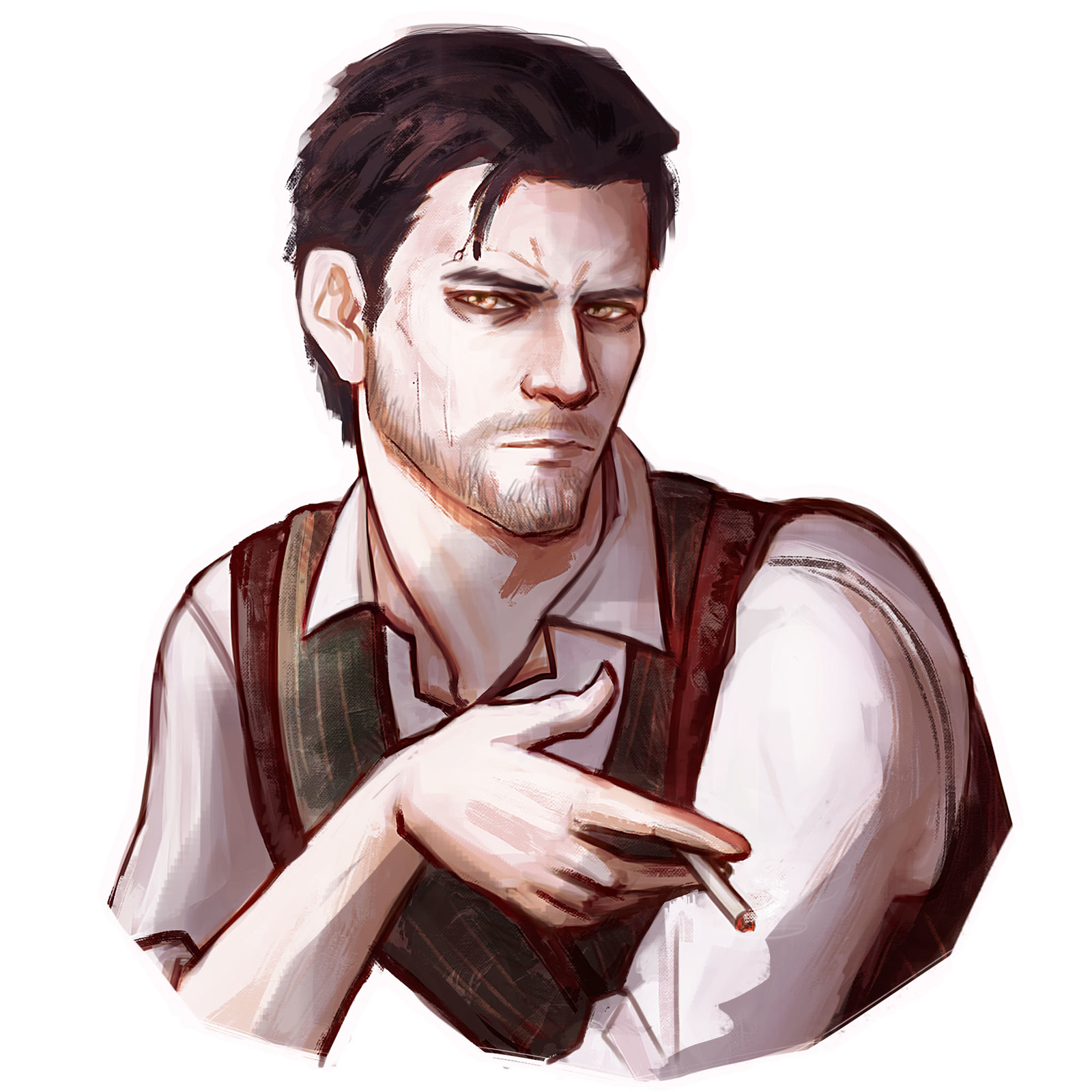 The Evil Within | Stickers - Моё, The Evil Within, Ruvik, Laura Victoriano, Стикеры, Длиннопост, Арт, Рисунок