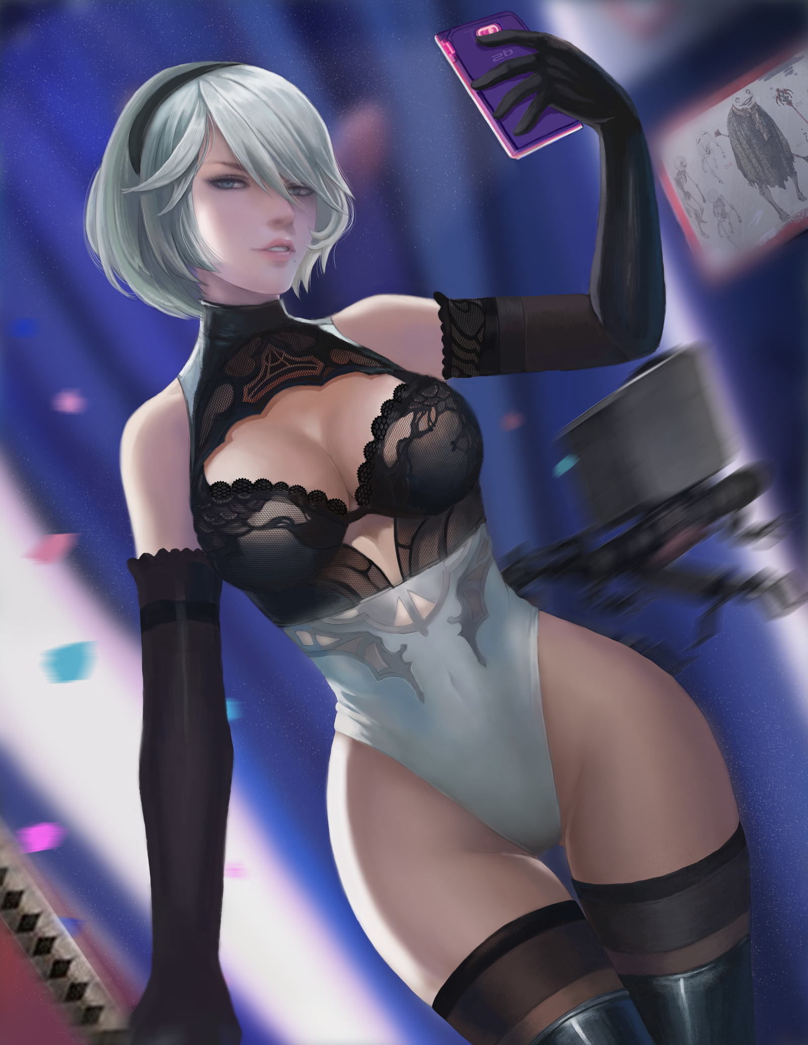 YoRHa 2B - NIER Automata, Games, Yorha unit No 2 type B, Art, Drawing