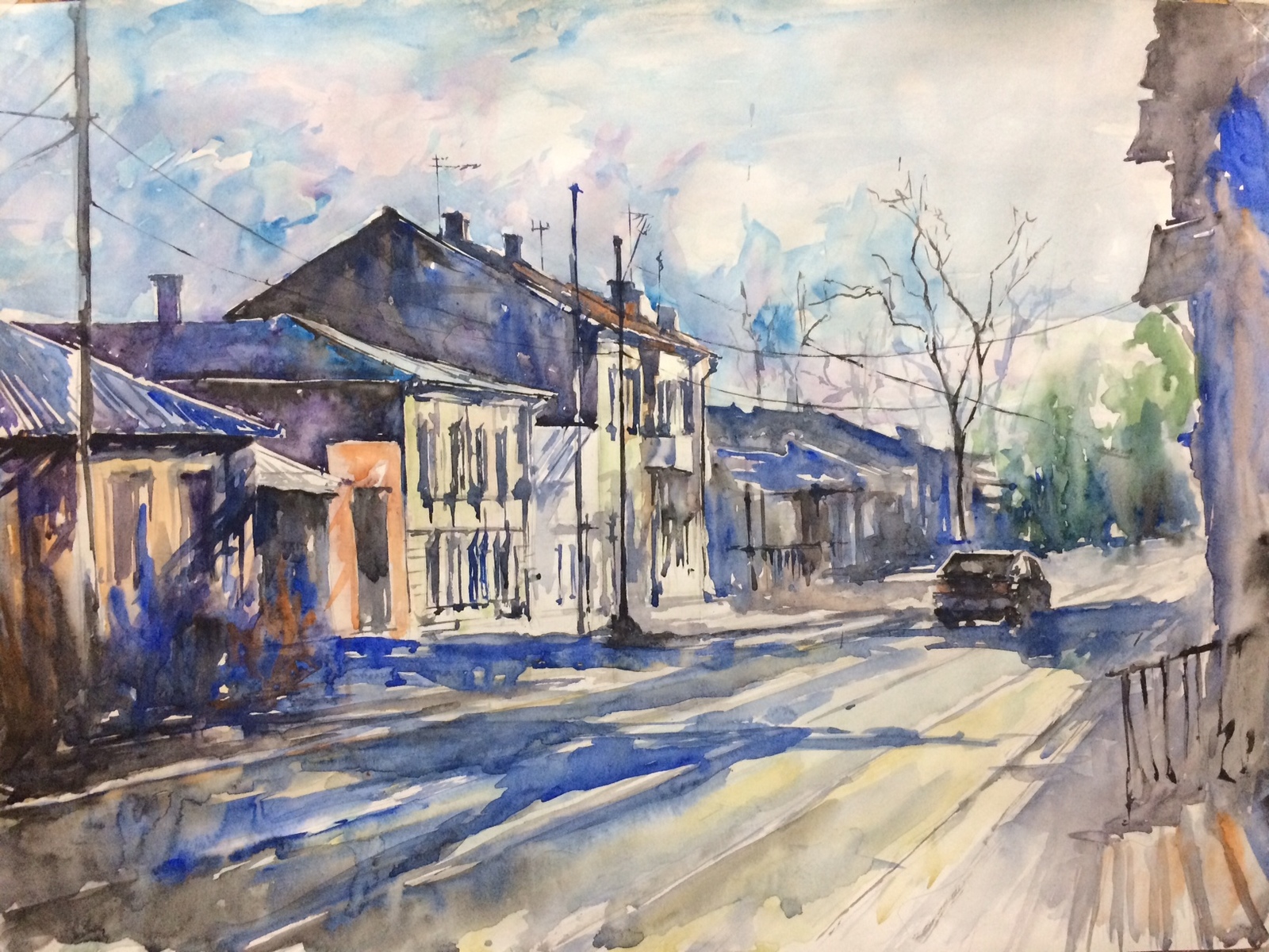 some slums - My, Rostov-on-Don, Old Rostov, Watercolor, Landscape