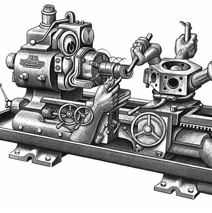 A bit of industrial surrealism - Surrealism, Machine, Longpost