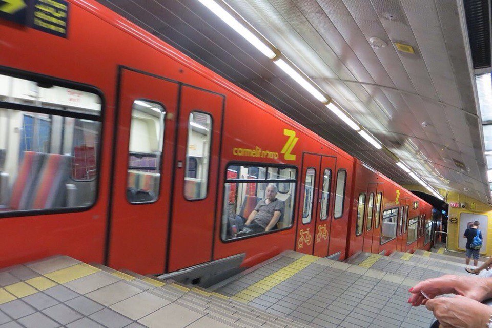 Carmelit is a means of underground public transport in the Israeli city of Haifa. - Metro, Israel, Haifa, Longpost