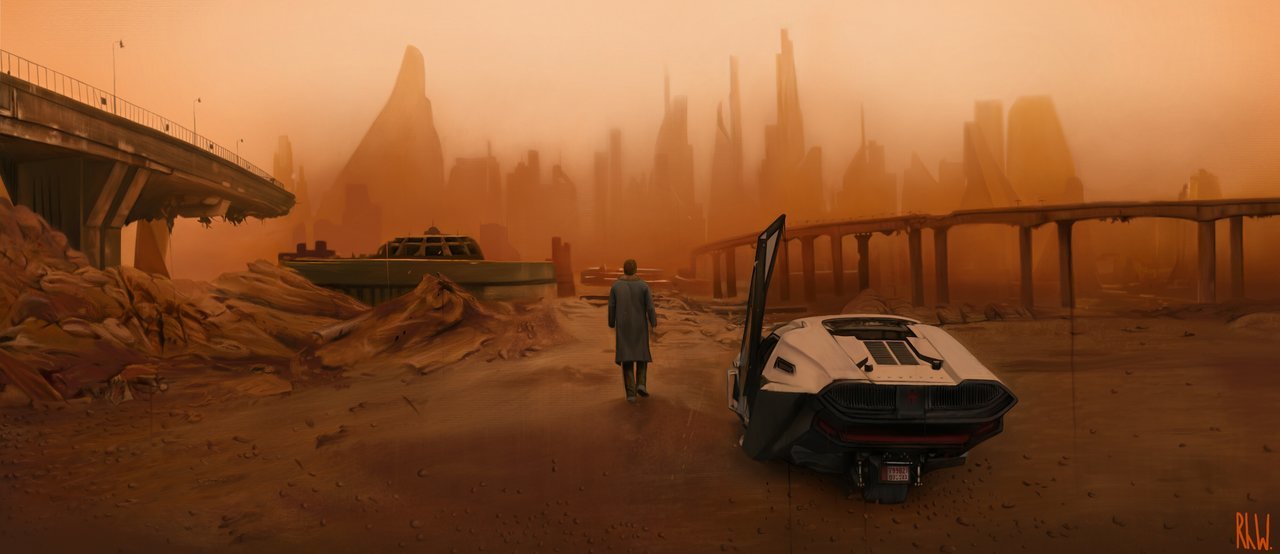 Blade Runner 2049 - Арт, DeviantArt, Бегущий по лезвию 2049, Бегущий по лезвию, Digital, Rhyn Williams