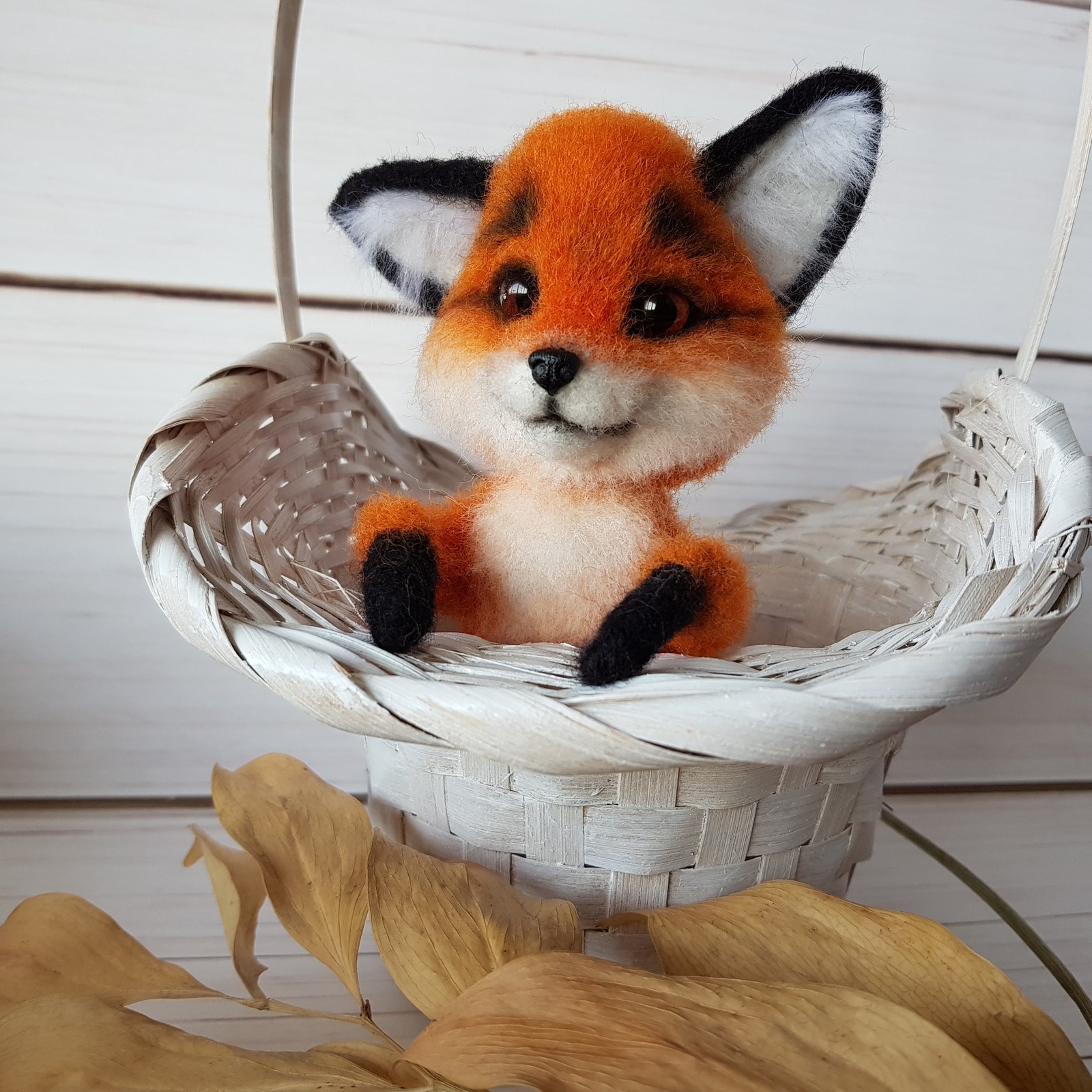 Little Fox Martin. Made from 100% wool.Author: Maria Sherstobitova - My, Fox, Toys, Presents, Handmade, Dry felting, Longpost, Needlework without process