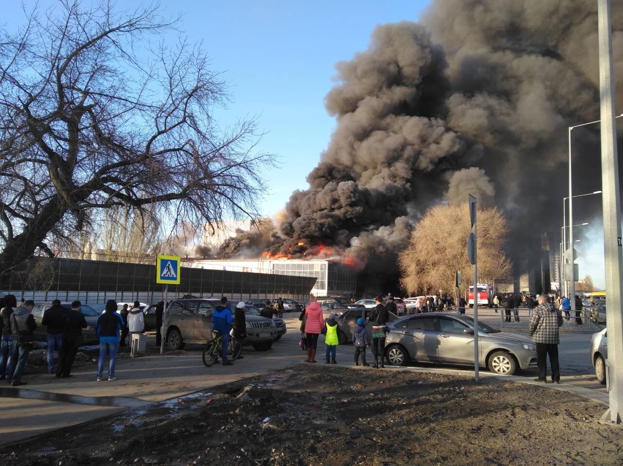 Пожар около КРЦ Звезда на Ново-Садовой в Самаре - Пожар, Самара, Новости, Видео