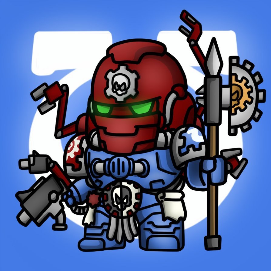 Carbot W40K Ultramarines
 - Warhammer 40k, Adeptus Astartes, Ultramarines, CarbotAnimations, Crossover, Wh Art, Longpost