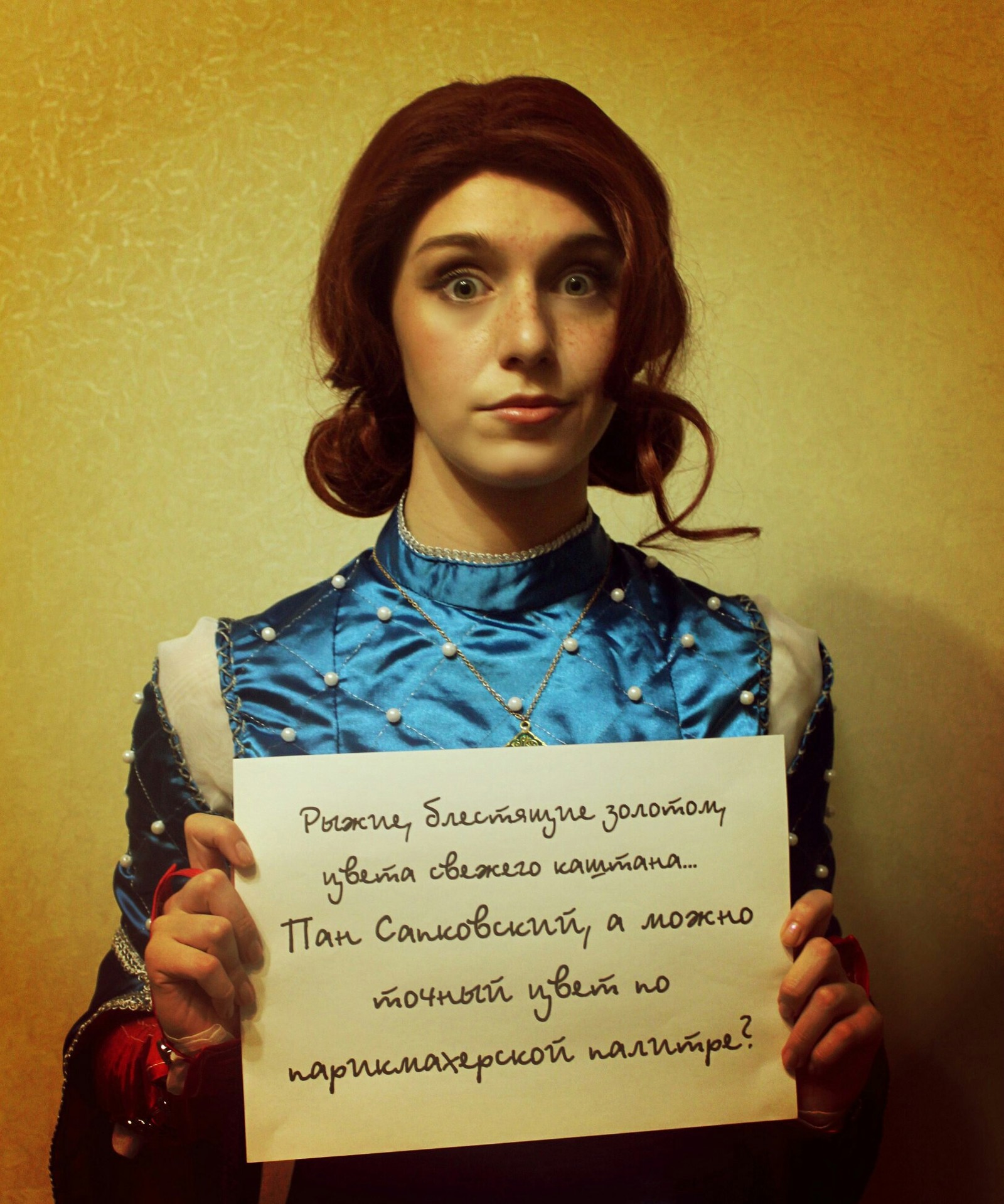 Cosplayer Triss Thoughts - My, Cosplay, Russian cosplay, Witcher, Triss Merigold, Humor, Longpost