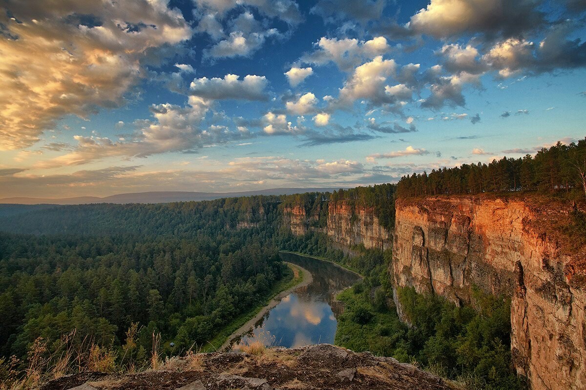 Big Prytesy on the river Ai - My, Southern Urals, River Ai