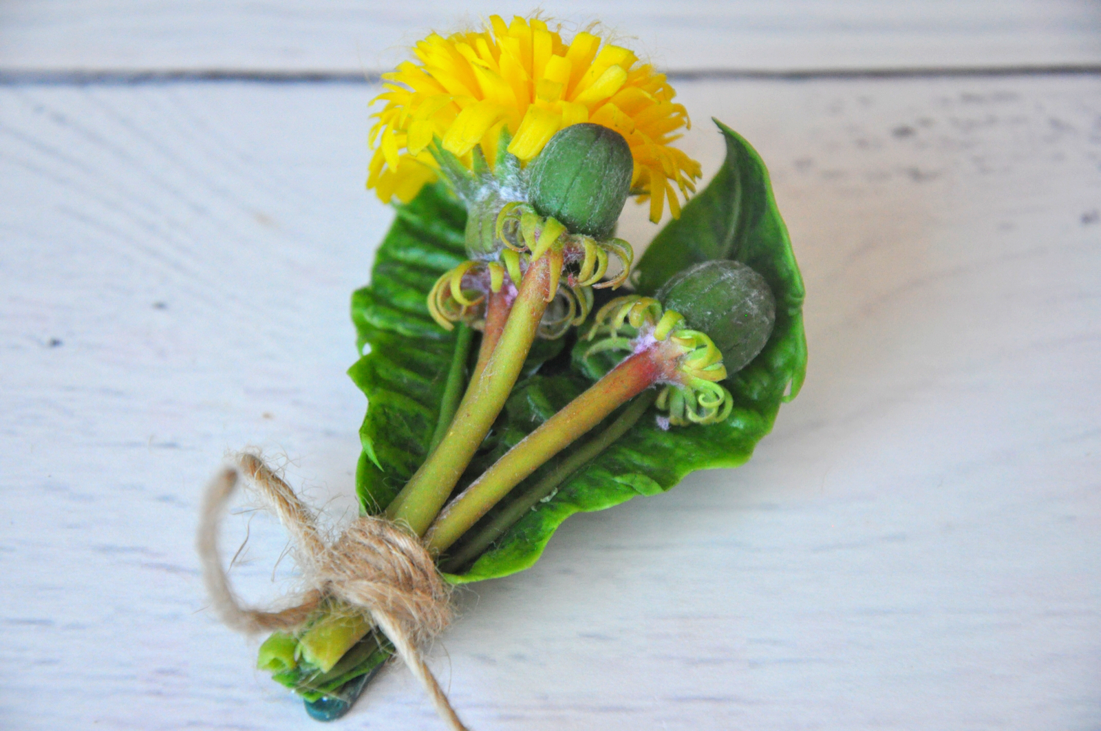 When the time of year doesn't matter - My, Лепка, Cold porcelain, Polymer clay, Dandelion, Flowers, Longpost, Needlework