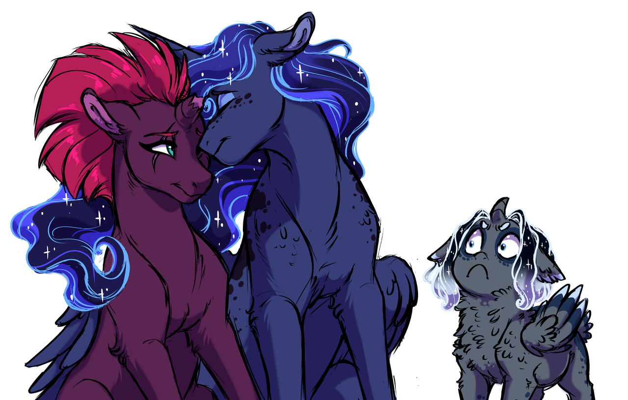 Oh no - My little pony, Princess luna, Tempest shadow, Original character, Shipping, MLP Lesbian, Lopoddity