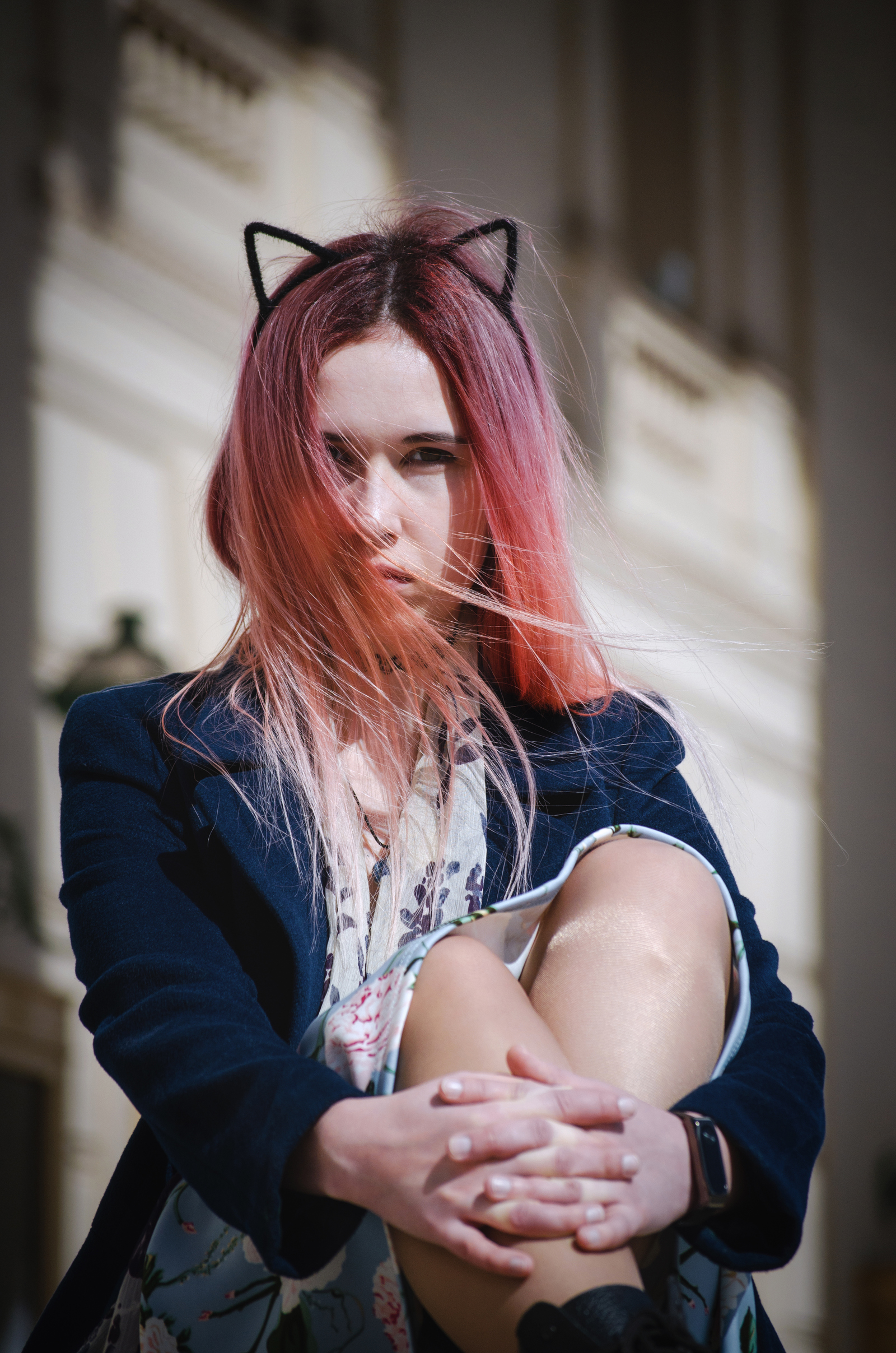 Portrait - My, Girls, Portrait, Ears, Hair, Spring, Flowers