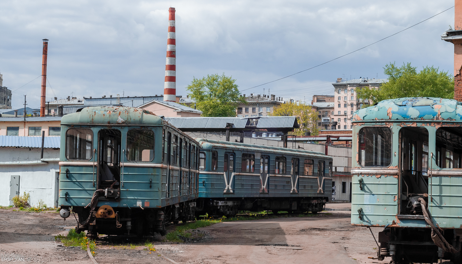 Electric depot Sokol. - My, Electrodepot, Falcon, Metro, Moscow, Depot, Railway carriage, Number plate, Summer, Longpost