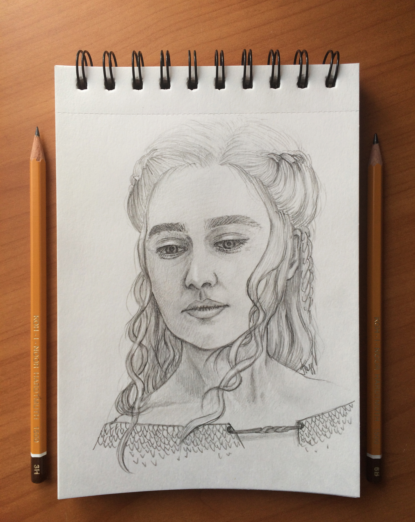 Sharing my art :) - My, Game of Thrones, Emilia Clarke, Margot Robbie, Portrait, Ragnar Lothbrok, Викинги, Sebastian Stan, Longpost